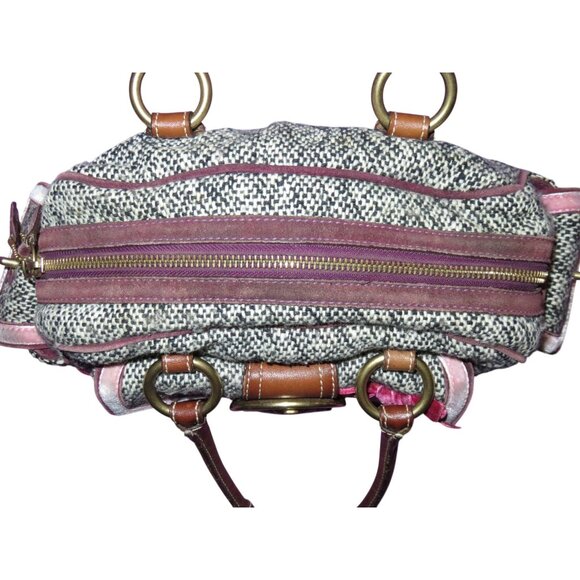 Coach 2005 Vintage Soho Tweed, Suede & leather Mini Boston Bag Satchel - Picture 13 of 15